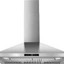 Range Hood 36 inch Wall Mount Kitchen Hood 700 CFM with Ducted/Ductless Convertible Duct, Touch Control, Permanent Filters, Stainless Steel, 3 Speed Exhaust Fan