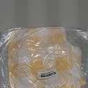 3 Pack Brownish-Yellow and White Gingham Tablecloths, 54 X 108Inch Disposable Party Table Covers Scalloped Brownish-Yellow and White Checkered Tablecloth