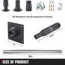 Generator Exhaust Extension Silencer Kit with Universal Stainless Muffler | Flex Pipe | Wall Plate Adapters | Safely Vents Reduces Noise | Compatible Most Portable Generators