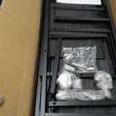 WLIVE Dresser for Bedroom, 5 Drawer Dressers with Charging Station, Fabric Chest of Drawers with Open Shelves, Storage Dresser for Living Room, Closet, Entryway, Charcoal Black Wood Grain Print