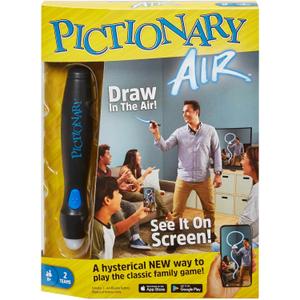 Mattel Games Pictionary Air, Family Board Game for Kids and Adults, Engaging Gift for Kids, Drawing Game for 2 Teams with Multiple Players, Ages 8 and Up, English Version, GJG17