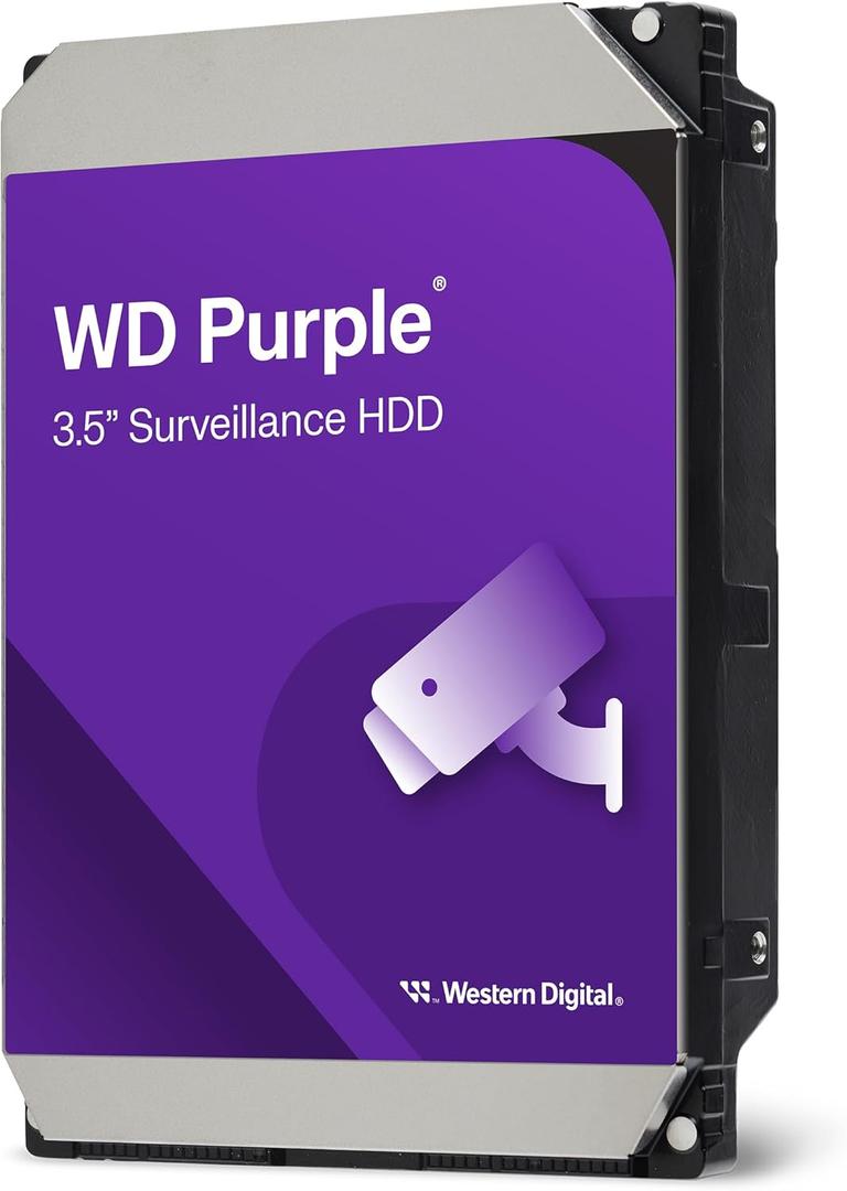 Western Digital 6TB WD Purple Surveillance Internal Hard Drive HDD - SATA 6 Gb/s, 256 MB Cache, 3.5" - WD64PURZ
