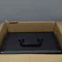 Yokilly Rolling Makeup Train Case, Professional Cosmetology Case on Wheels, Aluminum Cosmetic Trolley Travelling Cart Trunk with Swivel Wheels, Sliding Drawer & Keys for Nail Technician Stylist (Black) (Large)