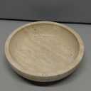 Travertine Marble Bowl & Decorative Bowl, 7.8" Natural Stone Centerpiece for Coffee Table, Ring Tray, Modern Home Decor Key Bowl for Entryway, Housewarming Gifts, Apartment Essentials Must Haves