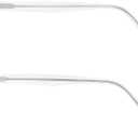 1pair Eyeglasses Replacement Temples Glasses Repair Legs Glasses Arm Replacement Parts Eyeglass Replacement Temples for Sunglasses and Eyewear Repair Kit (14.00X0.70X0.60CM, Transparent)