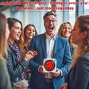 3 x Funny Birthday Gift - Vinyl Record Shaped Birthday Decor for Friends & Family, Unique Transparent Desk Decor with Heartwarming Wishes