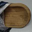 Wooden Dough Bowls DecorativeRustic Bread Long Bowls Decor Wood Tray, Hand Carved for Table Centerpiece Decor, Home Decor(30 * 6 * 2 inch Brown), LARGE