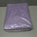 DUHEL Storage Bins 3 Pack, Fabric Storage Basket for Collapsible Medium Canvas Storage Baskets for Organizing Shelf Nursery Home Closet . (White&Purple-3PCS)