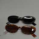 miyya Old Money Polarized Oval Sunglasses 2025 Edition, UV400 Protection, Feather-Light Fit & Trendy Colors (Black/Leopard Green)