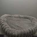 BALANCE Luxury Donut Dog Bed, 30 Inches Round Dog Bed Medium Size Dogs Washable, Orthopedic Calming Dogs Bed for Pets with Anti-Slip Bottom, Oatmeal