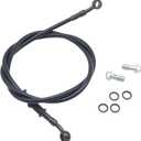 GY6 Scooter ATV Dirt Bike Brake Hose Line Kit 10mm Banjo + M10x1.25 Stainless Steel Banjo Bolt (28mm) and Washers - Compatible with 50cc-150cc Chinese Scooters, Go Karts, Quad Bikes