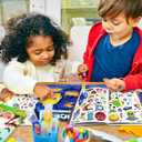 Sticker Book for Kids, 250+ Universe Stickers & 8 Scenes Activity Sheet, Reusable Busy Book, Seek and Find Sticker Coloring Pad, for Boys Girls Toddlers Ages 2-4 4-8 Years Old 3-5 6-7