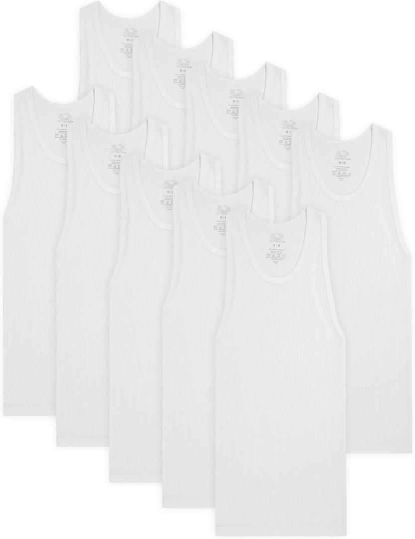 Fruit of The Loom Boys' Eversoft Cotton Undershirts, T Shirts & Tank Tops (X-Small)