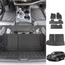 powoq Floor Mat Compatible with 2014-2019 Toyota Highlander Cargo Mat TPE All Weather Protection Cargo Liner Trunk Liner Replacement for 2014-2019 Toyota Highlander Accessories