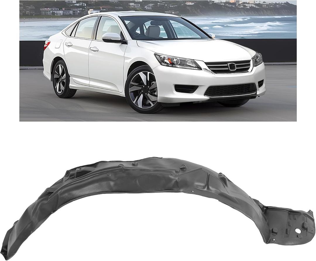 HECASA Front Inner Fender Liner Compatible with 2013-2015 Honda Accord Sedan Replacement for 74100T2AA00 HO1249150, Splash Shield Guard Right Passenger Side