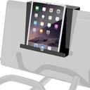 Treadmill Tablet Holder, Exercise Bike Reading Stand, Acrylic Book Holder, Black Acrylic Stand for Tablet, Magazines and Books8.5 x 9.5 x 2.8 Inches
