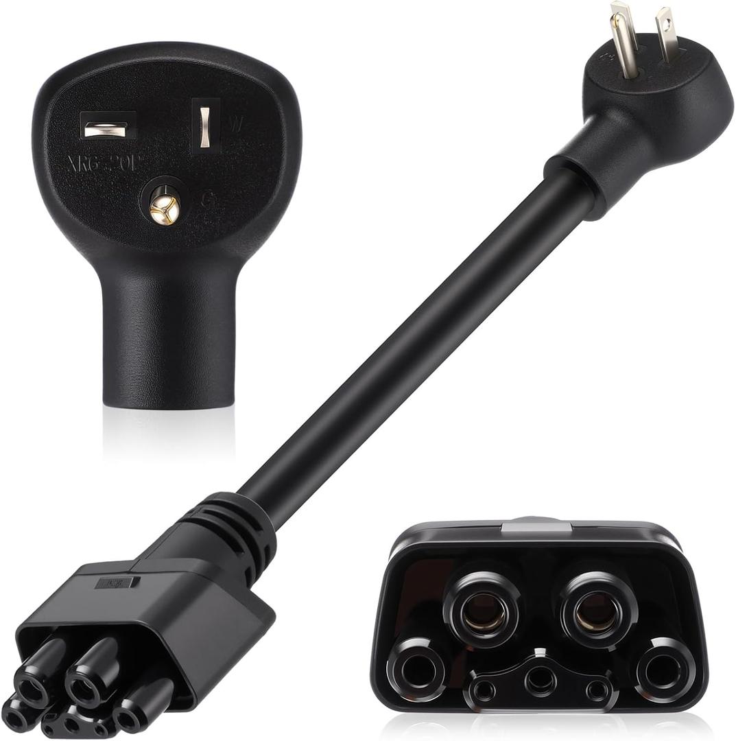 6-20 Adapter Compatible with Tesla Gen 2 Mobile Connector, 240v 16a 6-20 Outlet Charger Adapter with Handle for Level 2 Ev Charging Compatible with Tesla Model 3, S, x, Y, 16 Inch