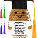 BiuNiuring 2026 Graduation Gifts for College, Funny Handmade Crochet Football Class of 2026 Grad Gifts for Him Her Daughter Son, Perfect Graduation Decorations for High Middle School 5th Grade