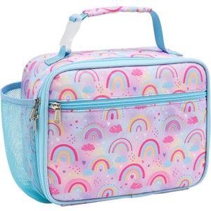 Bagseri Lunch Bag for Girls - Kids Lunch Box Insulated Leak-Proof and Reusable Lunch Box for Girls Toddler Lunch Bag for Daycare and School, Pink Rainbow (Water Bottle Not Included) Bagseri Lunch Bag for Girls - Kids Lunch Box Insulated Leak-Proof and Reusable Lunch Box for Girls Toddler Lunch Bag for Daycare and School, Pink Rainbow (Water Bottle Not Included)