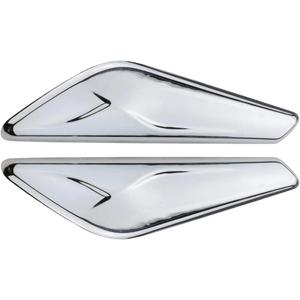 2PCS Front Fender Chrome Finisher Trim Right Left Side Fits X3 F25 X4 F26 2011 2012 2013 2014 2015 2016 2017 Replaces 51117338569 51117338570 (Driver & Right Side)