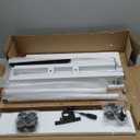 SIDUCAL Small Standing Desk, Portable Stand Up Desk, Height Adjustable Mobile Standing Table Converter with Wheels Computer Workstations, Rolling Laptop Cart for Stand or Sit, Vintage Oak