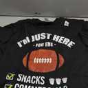 I'm Here for Snacks Commercials Halftime Show Football T-Shirt M
