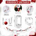 Jenaai Large Christmas Jewel Ornaments 36 Inch Acrylic Jewel Garland for Christmas Tree Hanging Decorations for Xmas Ornaments Mantel Table Centerpieces Wedding Holiday Party Decor