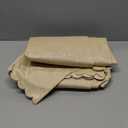 Smiry Rectangle Table Cloth, Waterproof Heavy Duty Vinyl Tablecloths, Wipeable Washable Table Cover for Kitchen and Dining Room (Beige, 60" X 102")