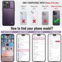 Vinich for iPhone 14 Pro Max Wallet Case with Card Holder, RFID Blocking Credit Slots Kickstand Shockproof Phone Cover Fit for iPhone 14 Pro Max 6.7" Purple