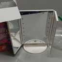 HUONUL Makeup Mirror, Vanity Mirror with Lights, 2X/3X/10X Magnification, Touch Control, Trifold, Dual Power Supply, Gifts Mothers Day for Mom, Gifts for Women, Wife, Girls, Dorm Room Essentials (White)