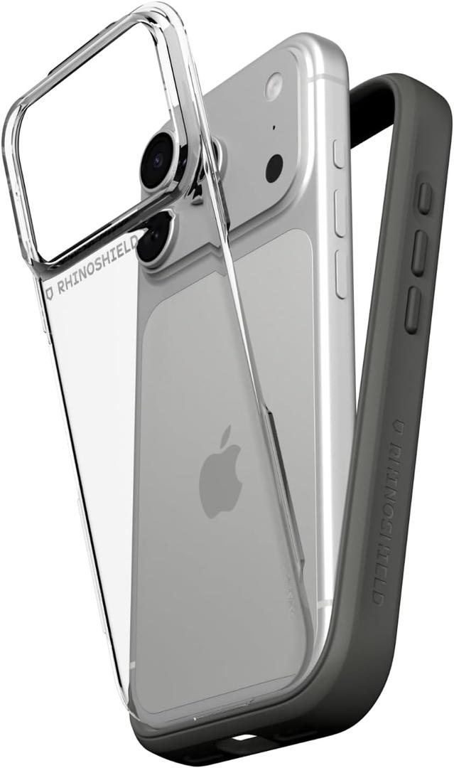 RhinoShield Phone Case Compatible with iPhone 17 Pro | Mod NX - Modular Protective Bumper Case with Backplate, Shockproof with Military Grade Drop Protection - Graphite