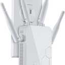 WiFi Extender Internet Booster, 10000 Sq.ft Long Range Repeater Wireless Routers Amplifier, Support More Network Devices at Home, Mesh Wi-Fi 80% Faster, Broader Than Ever, 1 Tap Setup