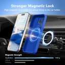 Magnetic for iPhone 14 Pro Case, Compatible with MagSafe, [Full Camera Protection][Screen Protector] Silicone Shockproof Protective Phone Case for iPhone 14 Pro 6.1", Klein Blue