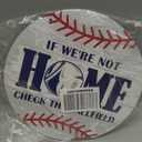 Baseball Sign Decor, Baseball Decor for Home Boy Room Bedroom Door Decoration, Baseball Gift for Boy Men Baseball Lover Fans, Check The Ballfield