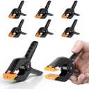 EMART 6 Pack Heavy Duty Muslin Spring Clamps, 4.5 inch Photo Booth Backdrop Clips for Photography Studio