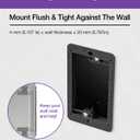 VCE Low Voltage Mounting Bracket 10 Pack, Flush Low Voltage Box for Single Gang Wall Plate, Telephone Wires, Network Cables, HDMI, Coaxial, Speaker Cables, Black