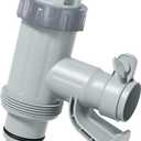 [PATENTED] Deeroll Pool Plunger Valve Plus for Above Ground Pool - 2-in-1 Plunger Valve Replacement Parts, Pool Accessories 1/4 Inch Pool Pipe Holder with Plunger Valve