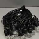 Enbrighten Classic Warm White String Lights, 36ft Black Cord, 18 Shatterproof Acrylic Bulbs, Weatherproof, Outdoor String Lights, 33171