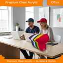 Hat Stand, Holder Organizer for Baseball Caps, 2 Pack Acrylic No-Install Hat Rack for 14 Caps Storage, Hat Organizer and Display Stand for Closet, Bedroom, Dresser, Office, Shelf Decoration