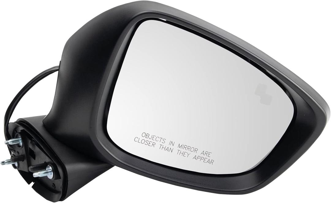 TRQ Passenger Side Power Mirror Paint to Match Blind Spot Indicator Manual Fold Compatible with 2013-2015 Mazda CX-5 MA1321225