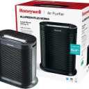 Honeywell AllergenPlus HEPA Air Purifier, Airborne Allergen Reducer for Large Rooms, Reduces Allergens, Smoke, Wildfire Smoke, Pollen, Pet Dander and More, Black, HPA200