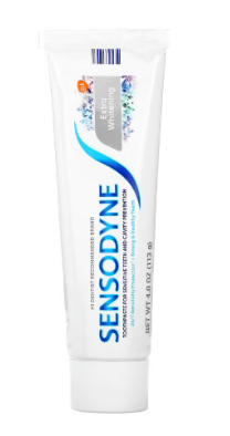 Sensodyne Extra Whitening Sensitive Teeth and Cavity Prevention Whitening Toothpaste, Cool Mint