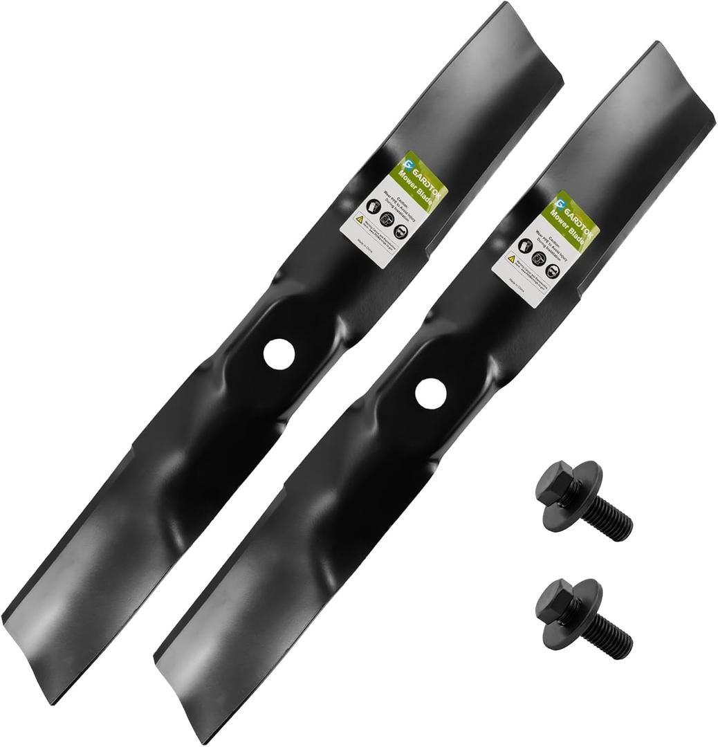 M170642 Lawn Mower Blades for John Deere 42-Inch Deck UC22008 M170639- Includes 2 Bolts and 2 Washers - Fits X330 X350 X354 X370 X380 Z335E Z335M Z345M Z345R,2-Pack