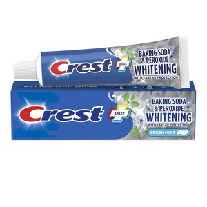 Crest Baking Soda And Peroxide Whitening With Tartar Protection Fresh Mint Flavor Toothpaste 8.2 Oz (Pack of 4)