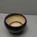 Ceramic Pot for Plants - 10 Inch Plant Pot Indoor with Drainage Hole and Saucer Large Planter Decorative Planter Modern Outdoor Flower Pot for House Balcony Black (Matte Black)