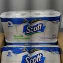 Scott 1000 Toilet Paper, 24 Rolls, Septic-Safe, 1-Ply Toilet Tissue
