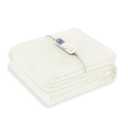 Wapaneus Heated Blanket Electric Full Size 72"x84" with 10 Heating Levels 12 Timer Settings and 8 Hours Auto-Shut Off,Flannel Fast-Heating Electric Blanket,ETL Listed Machine Washable,Ivory