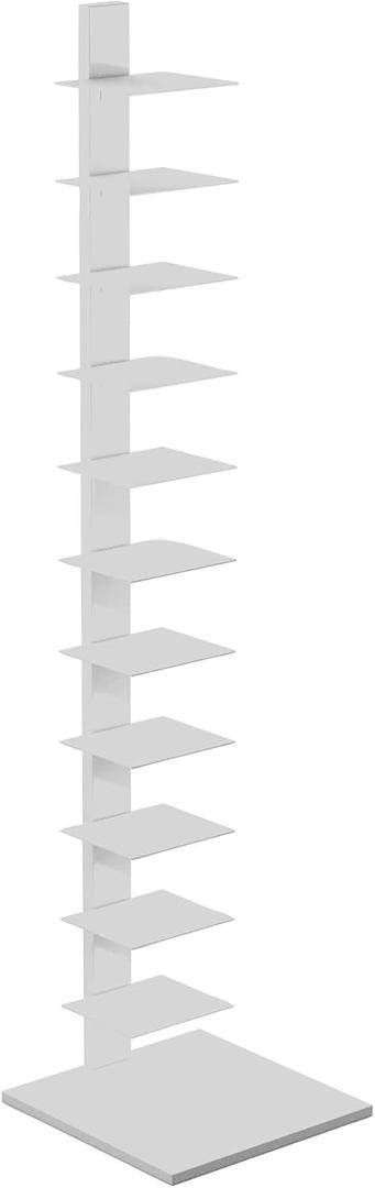 SEI Furniture Stewartby Spine Tower Shelf - White