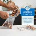 Spartan Industrial - 12 X 15 (100 Count) 4 Mil Thick Clear Reclosable Zip Plastic Poly Bags with Resealable Lock Seal Zipper - Heavy Duty and Durable