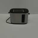 Toaster 4 Slice Long Extra Wide Slot 1.5" with Countdown Timer, 6 Browning Settings, Built-in Warming Rack, Bagel/Cancel/Defrost Functions, Removable Crumb Tray-Stainless Steel